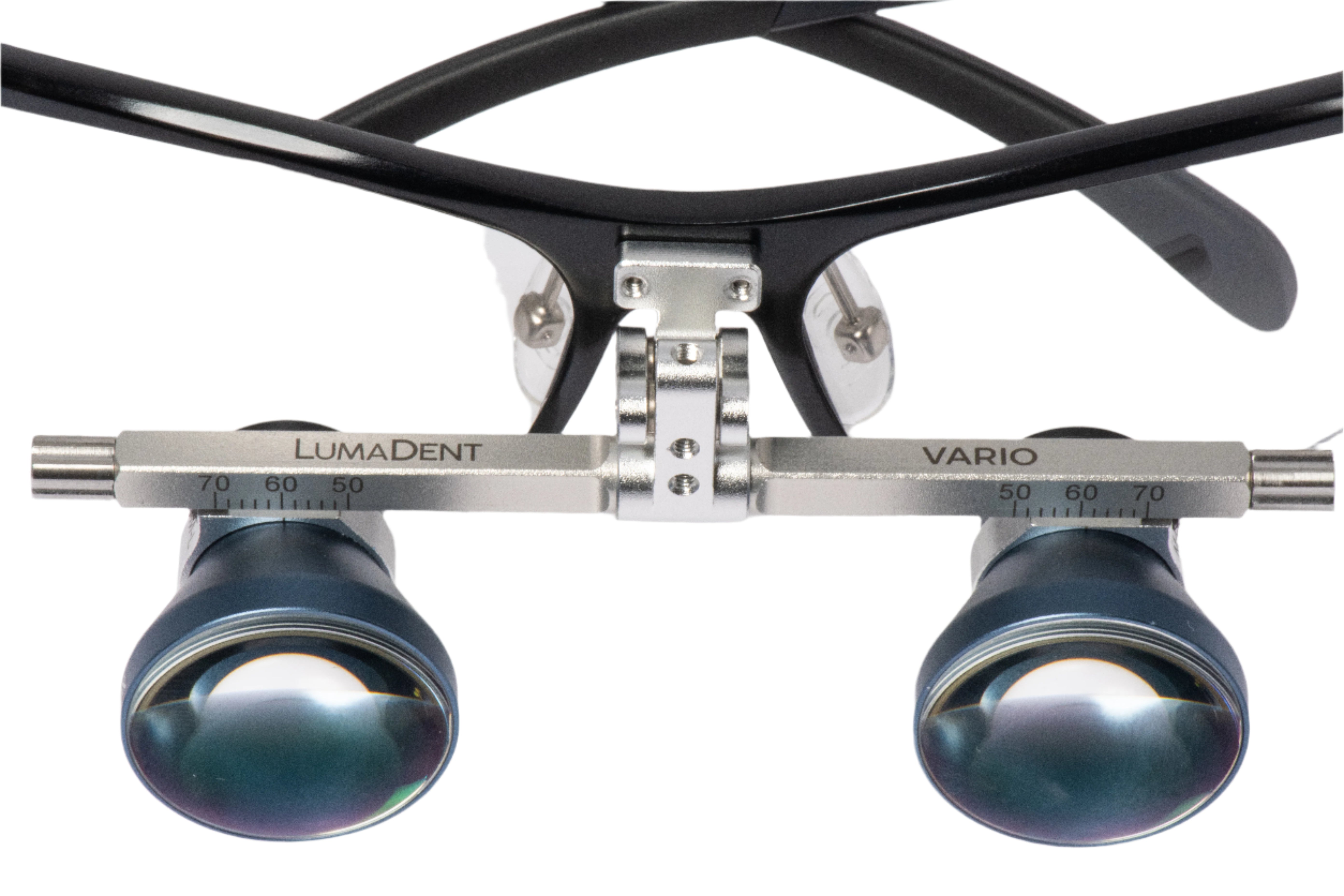 Image displaying the declination angle on the vario 2 galilean loupes.