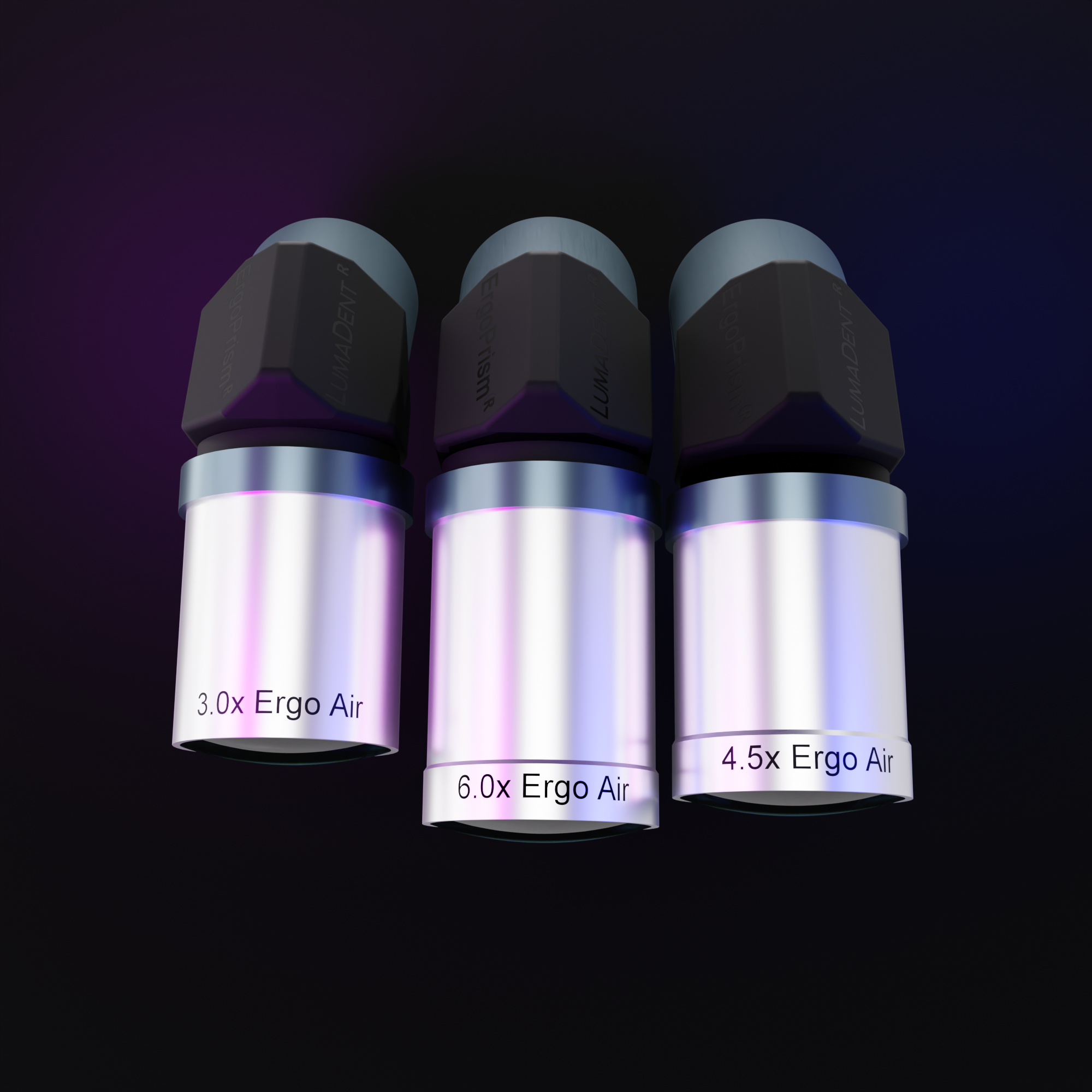 Ergo Air Loupes in 3.0x 6.0x and 4.5x