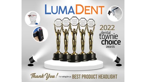 LumaDent LED Headlights Winner in 2022 Dental Townie Awards